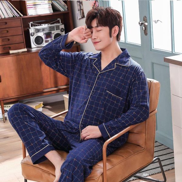autumn winter plus size 100% cotton pyjamas men pijamas hombre long-sleeve casual sleepwear men homewear pajamas sets for male, Black;brown
autumn winter plus size 100% cotton pyjamas men pijamas hombre long-sleeve casual sleepwear men homewear pajamas sets for male, Black;brown