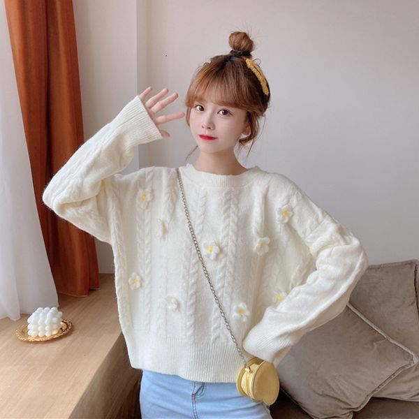 women's sweaters pullover autumn loose knit winter fashion plus size clothes rjtx, White;black
women's sweaters pullover autumn loose knit winter fashion plus size clothes rjtx, White;black