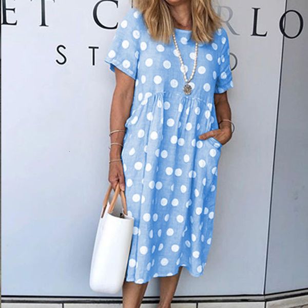 2021 new women retro o-neck short sleeve summer knee-length pocket es ladies polka dot print party vestidos 2mcc, Black;gray
2021 new women retro o-neck short sleeve summer knee-length pocket es ladies polka dot print party vestidos 2mcc, Black;gray