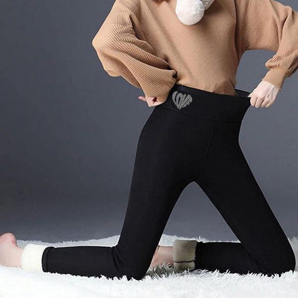 women's leggings winter thermal women stretch high waist thick cashmere warm tights fashion female drilling trousers a40, Black
women's leggings winter thermal women stretch high waist thick cashmere warm tights fashion female drilling trousers a40, Black