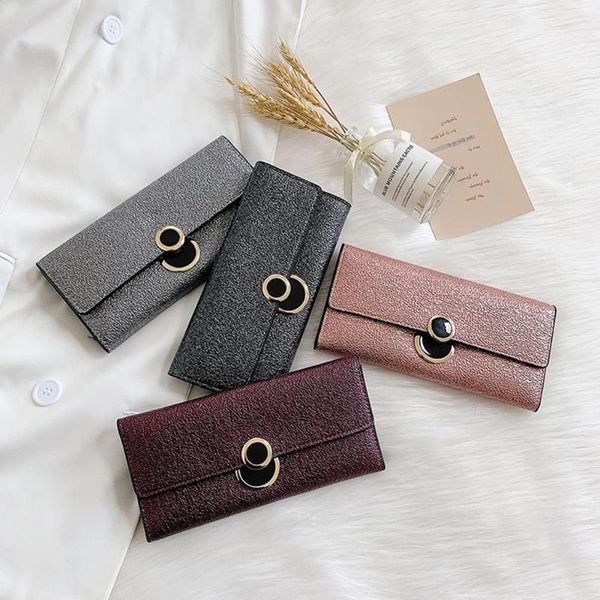 wallets simple glitter flap trifold purse women pu leather long wallet clutch solid color soft card holder, Red;black
wallets simple glitter flap trifold purse women pu leather long wallet clutch solid color soft card holder, Red;black