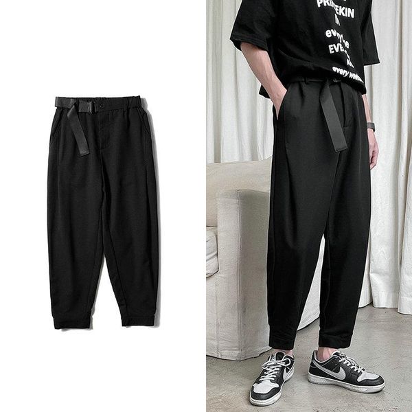 men's pants 2021 black solid color straight waist trousers korean men's loose and ankle harajuku street fashion casual
men's pants 2021 black solid color straight waist trousers korean men's loose and ankle harajuku street fashion casual
