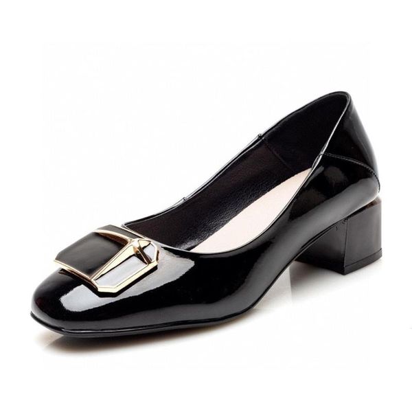 dress shoes women's fashion bright patent leather single soft soles comfortable lady non-slip brogues, Black
dress shoes women's fashion bright patent leather single soft soles comfortable lady non-slip brogues, Black