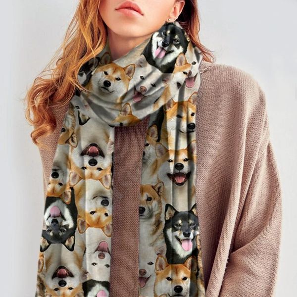 scarves shiba inu 3d printed imitation cashmere scarf autumn and winter thickening warm funny dog shawl, Blue;gray
scarves shiba inu 3d printed imitation cashmere scarf autumn and winter thickening warm funny dog shawl, Blue;gray