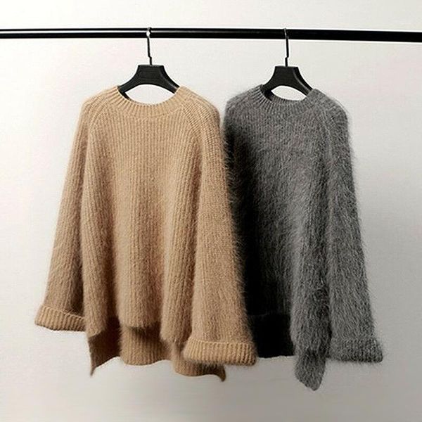 women's sweaters ly 2021 cashmere sweater women o-neck thick knitted winter for warm fluffy female, White;black
women's sweaters ly 2021 cashmere sweater women o-neck thick knitted winter for warm fluffy female, White;black