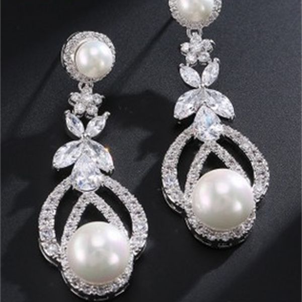 designer chaming crystal diamond jewelry stone pearl lady's earings (27.23)ftdfd, Silver
designer chaming crystal diamond jewelry stone pearl lady's earings (27.23)ftdfd, Silver