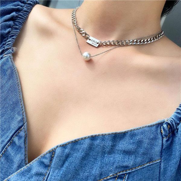 chokers stainless steel choker necklace for women letter engraved nameplate charm chocker girls pearl pendant statement jewelry, Golden;silver
chokers stainless steel choker necklace for women letter engraved nameplate charm chocker girls pearl pendant statement jewelry, Golden;silver