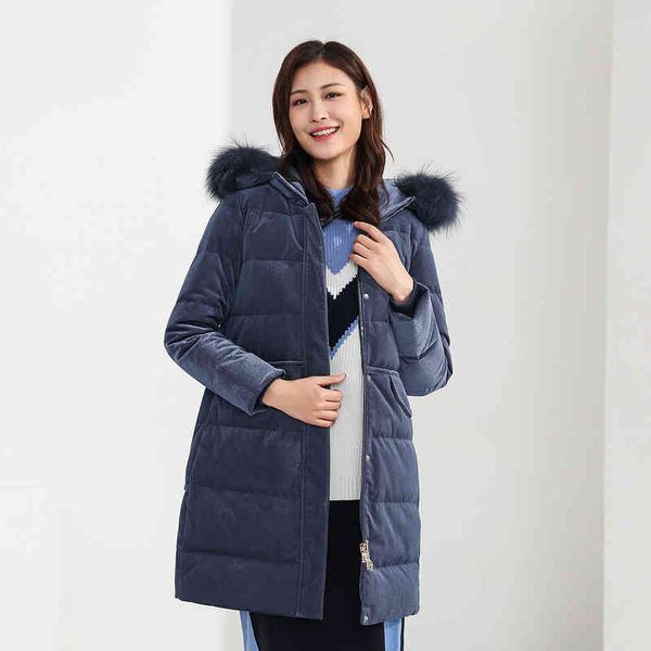 women's leisure medium and long large wool collar solid color thick down jacket, Black
women's leisure medium and long large wool collar solid color thick down jacket, Black