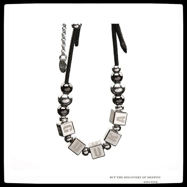 chains sexmara 2021 hip hop punk personality pendant fashion square letter titanium steel necklace for men women girls jewelry, Silver
chains sexmara 2021 hip hop punk personality pendant fashion square letter titanium steel necklace for men women girls jewelry, Silver