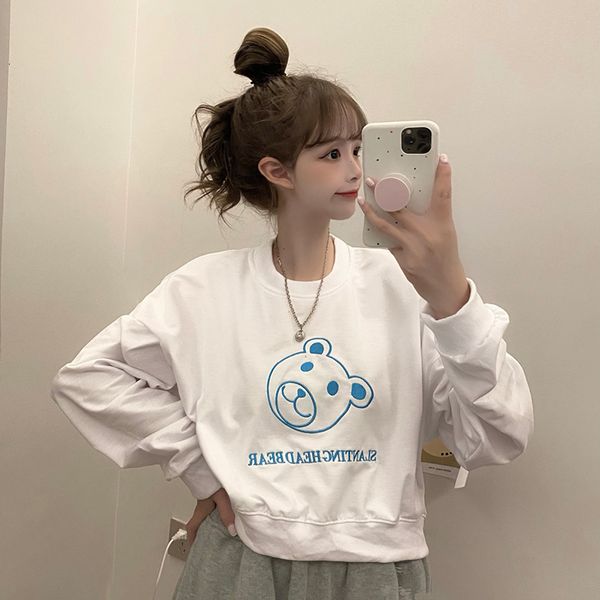 2021 new autumn loose cloud angel print long-sleeved round neck short sweatshirt women's hoodless all-match fashion college style hoodi, Black
2021 new autumn loose cloud angel print long-sleeved round neck short sweatshirt women's hoodless all-match fashion college style hoodi, Black