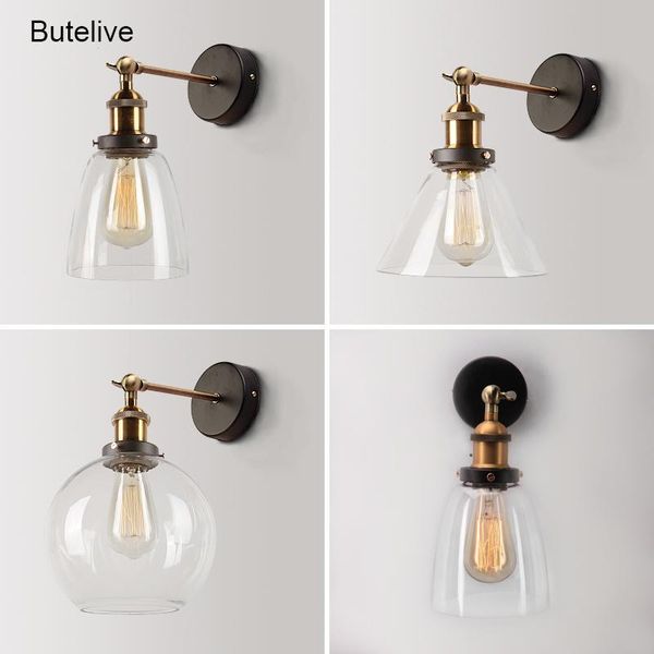 wall lamp adjustable vintage led clear glass lights retro sconce bedroom living room stairs corridor aisle e27
wall lamp adjustable vintage led clear glass lights retro sconce bedroom living room stairs corridor aisle e27