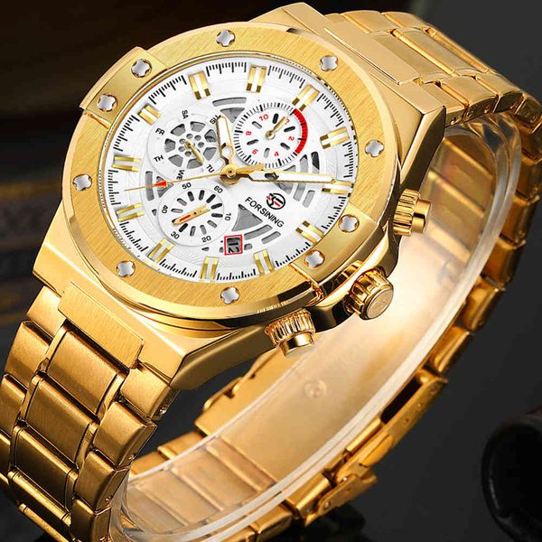 2021 new men watches brand luxury gold-steel mechanical waterproof sports chronography relogio masculino, Slivery;brown
2021 new men watches brand luxury gold-steel mechanical waterproof sports chronography relogio masculino, Slivery;brown