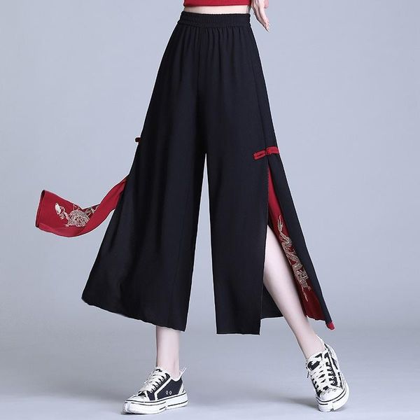 women's pants & capris capri women trousers harajuku wide leg fashion streetwear dragon female summer side slit punk aesthetic, Black;white
women's pants & capris capri women trousers harajuku wide leg fashion streetwear dragon female summer side slit punk aesthetic, Black;white