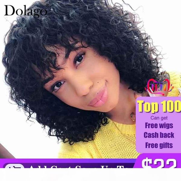 deep curly 13x6 lace front human hair wigs with bangs 150 density brazilian short bob lace frontal wig pre plucked dolago remy, Black
deep curly 13x6 lace front human hair wigs with bangs 150 density brazilian short bob lace frontal wig pre plucked dolago remy, Black