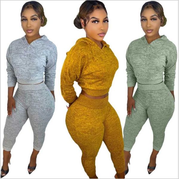 women's two piece pants women set tracksuit solid color long sleeve elastic crop causal trouser high waist leggings workout, White
women's two piece pants women set tracksuit solid color long sleeve elastic crop causal trouser high waist leggings workout, White