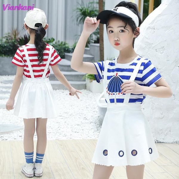 clothing sets girls clothes suit 2021summer fashion set for kids children 6 8 12 years striped t-shirt+strap skirt 2pcs outfits, White
clothing sets girls clothes suit 2021summer fashion set for kids children 6 8 12 years striped t-shirt+strap skirt 2pcs outfits, White