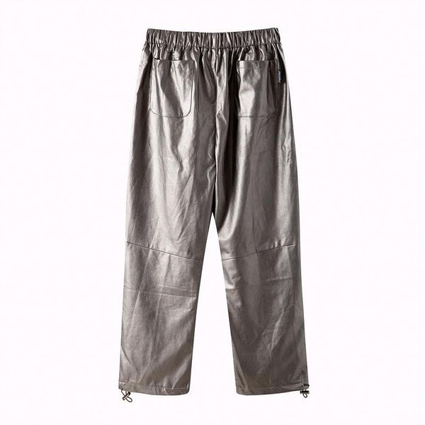 men's pants high street fashion casual straight jogger pu leather streetwear mens loose fit hip hop punk men and women, Black
men's pants high street fashion casual straight jogger pu leather streetwear mens loose fit hip hop punk men and women, Black