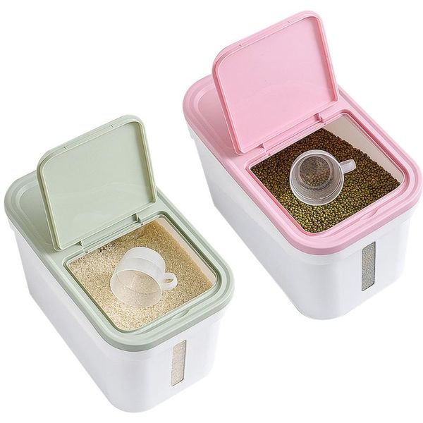 storage bottles & jars k92a 10kg rice container transparent box cylinder barrel grain bucket insect-proof moisture-proof
storage bottles & jars k92a 10kg rice container transparent box cylinder barrel grain bucket insect-proof moisture-proof