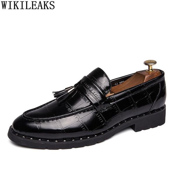 dress shoes for man 2021 formal loafers crocodile men tassels fashion office zapatos de hombre chaussure homme, Black
dress shoes for man 2021 formal loafers crocodile men tassels fashion office zapatos de hombre chaussure homme, Black