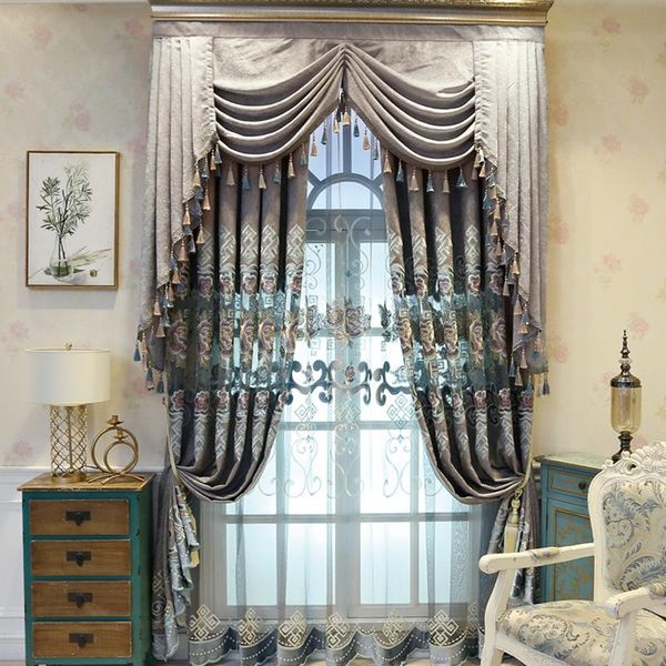curtain & drapes retro classical high-end european-style high-quality embroidered chenille finished curtains for living room bedroom
curtain & drapes retro classical high-end european-style high-quality embroidered chenille finished curtains for living room bedroom