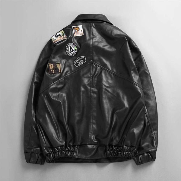 leather men's leather jacket street trendy motorwear loose size coatwinter, Black;brown
leather men's leather jacket street trendy motorwear loose size coatwinter, Black;brown
