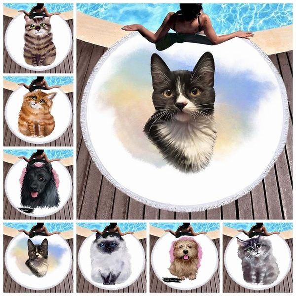 towel summer large microfiber round beach 3d cartoon cat printed tapestry for adults tassel bath yoga mat travel blankets
towel summer large microfiber round beach 3d cartoon cat printed tapestry for adults tassel bath yoga mat travel blankets