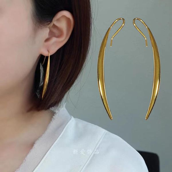 dangle & chandelier pair slim long spike piercing drop earring niche design glossy earrings for women fashion european wedding jewelry, Silver
dangle & chandelier pair slim long spike piercing drop earring niche design glossy earrings for women fashion european wedding jewelry, Silver