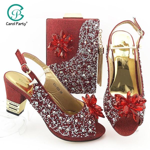 dress shoes fashion women red color sandals and bag set to match italian design with matching bags for wedding party, Black
dress shoes fashion women red color sandals and bag set to match italian design with matching bags for wedding party, Black