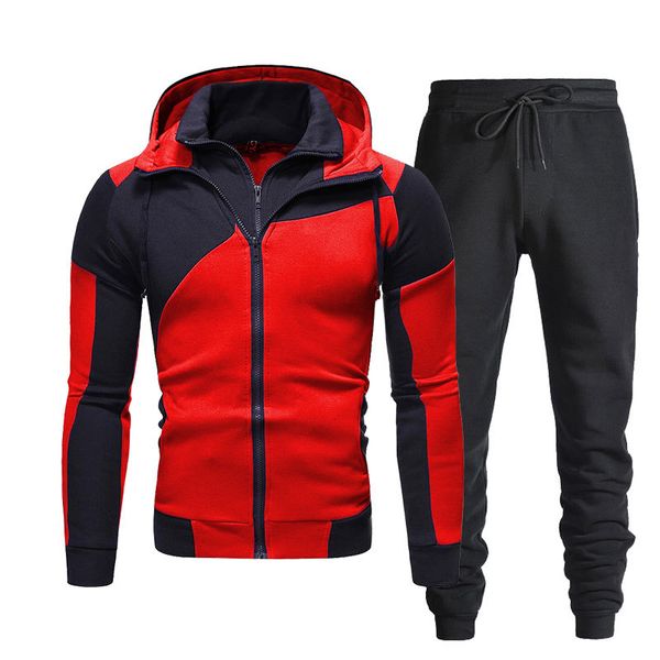 autumn winter fashion tracksuit sports set double zipper men hoodies stitching slim-fit hooded cardigan mens sweater suit kg-173, Gray
autumn winter fashion tracksuit sports set double zipper men hoodies stitching slim-fit hooded cardigan mens sweater suit kg-173, Gray