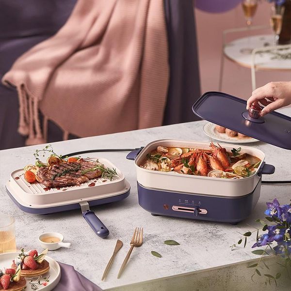 electric skillets bear multi-function cooking pot barbecue integrated household plate machine
electric skillets bear multi-function cooking pot barbecue integrated household plate machine