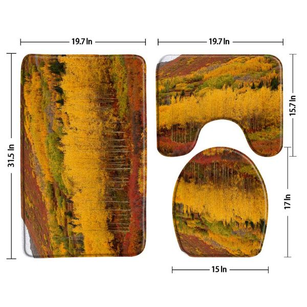bath mats orange maple forest landscape mat non-slip three-piece autumn scenery toilet cover lid bathroom decor u-shaped pad
bath mats orange maple forest landscape mat non-slip three-piece autumn scenery toilet cover lid bathroom decor u-shaped pad