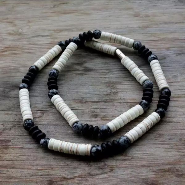 chains simple art design of joker natural stone necklace in summer fashion women's national style beach jewelry manual adjustable men, Silver
chains simple art design of joker natural stone necklace in summer fashion women's national style beach jewelry manual adjustable men, Silver