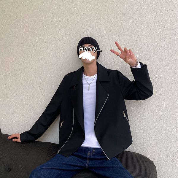 2021 style short blazer men's fashion business casual suit men streetwear zipper jacket mens coat m-3xl u9lk, White;black
2021 style short blazer men's fashion business casual suit men streetwear zipper jacket mens coat m-3xl u9lk, White;black