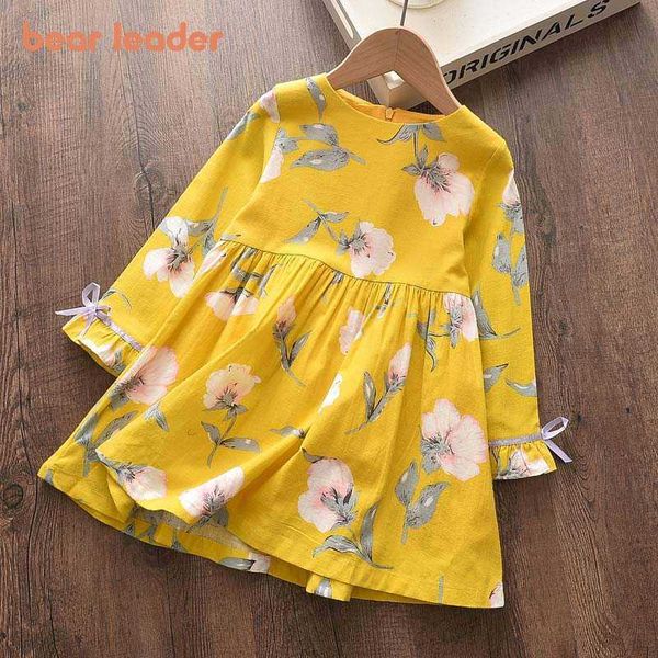 bear leader girls spring floral dress autumn long sleeve bowtie princess costumes baby cute flowers preppy vestidos 3-7 years 210708, Red;yellow
bear leader girls spring floral dress autumn long sleeve bowtie princess costumes baby cute flowers preppy vestidos 3-7 years 210708, Red;yellow