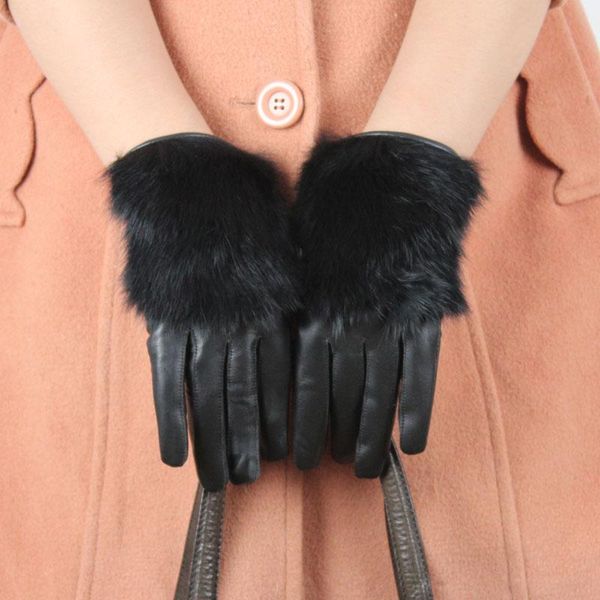 five fingers gloves women' genuine leather winter warm fluff woman soft female mink hair coralline lining high-quality mittens, Blue;gray
five fingers gloves women' genuine leather winter warm fluff woman soft female mink hair coralline lining high-quality mittens, Blue;gray