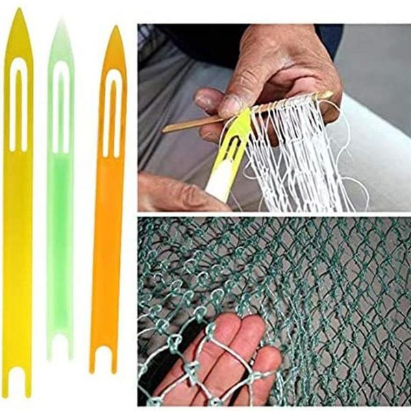 fishing accessories 10 pcs netting needle net line plastic shuttles mending weaving random for knitting or repairing