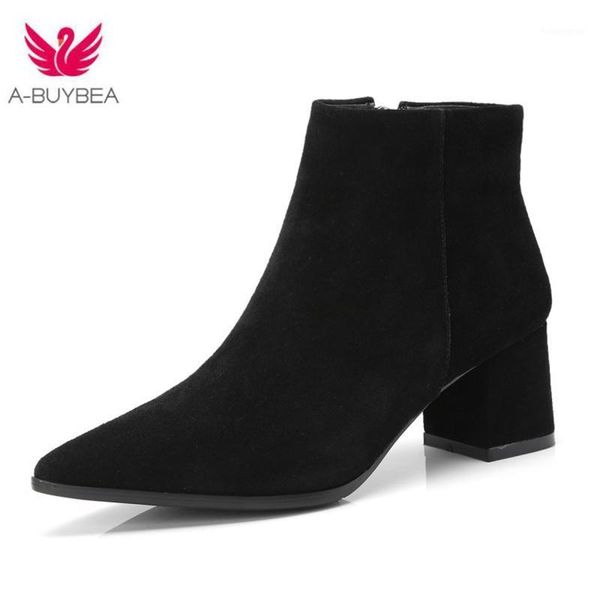 boots 2021 fashion women cow suede pointed toe zip ankle short plush solid square heel autumn winter woman shoes1, Black
boots 2021 fashion women cow suede pointed toe zip ankle short plush solid square heel autumn winter woman shoes1, Black