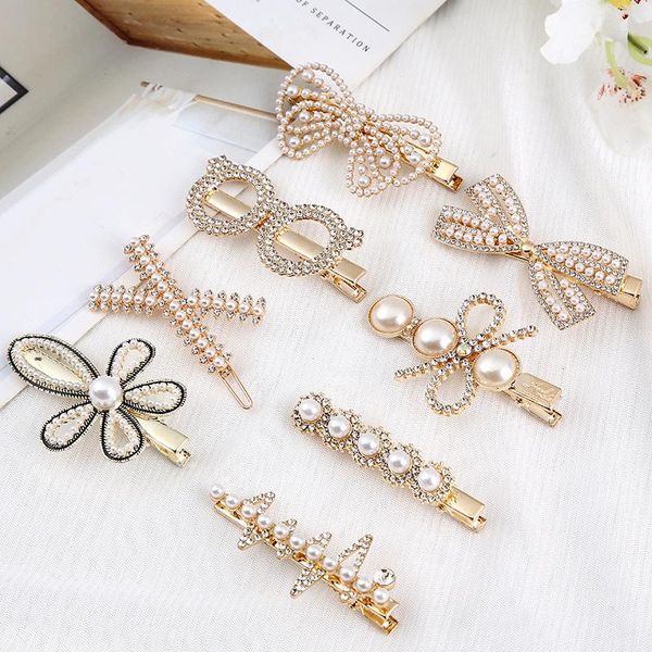 hair clips & barrettes 1pc women girls hairpin elegant simulated pearl geometric sweet ornament barrette headband accessories, Golden;silver
hair clips & barrettes 1pc women girls hairpin elegant simulated pearl geometric sweet ornament barrette headband accessories, Golden;silver