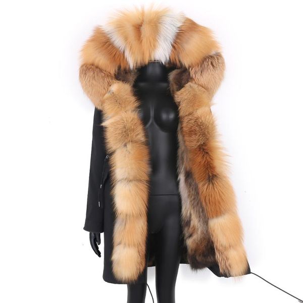 women's fur & faux 2021 famale fashion winter jacket women real coat natural detachable collar loose long parkas big outerwear, Black
women's fur & faux 2021 famale fashion winter jacket women real coat natural detachable collar loose long parkas big outerwear, Black