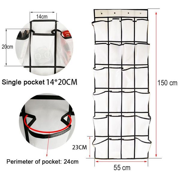 24 mesh pockets over door shoe organizer hanging closet shoe hanger storage md7
24 mesh pockets over door shoe organizer hanging closet shoe hanger storage md7