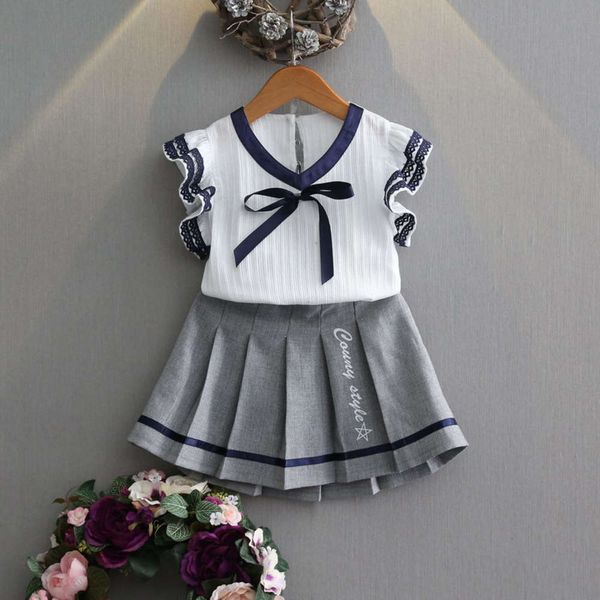 suit dangdangshu summer 2021 girls' children's new two piece school style with lace and short sleeves, White
suit dangdangshu summer 2021 girls' children's new two piece school style with lace and short sleeves, White