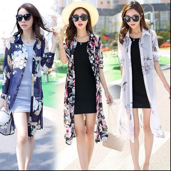 tingyili boho cardigan women summer sun protection long sleeve chiffon shirts vintage flower print beach long kimono cardigan, White
tingyili boho cardigan women summer sun protection long sleeve chiffon shirts vintage flower print beach long kimono cardigan, White