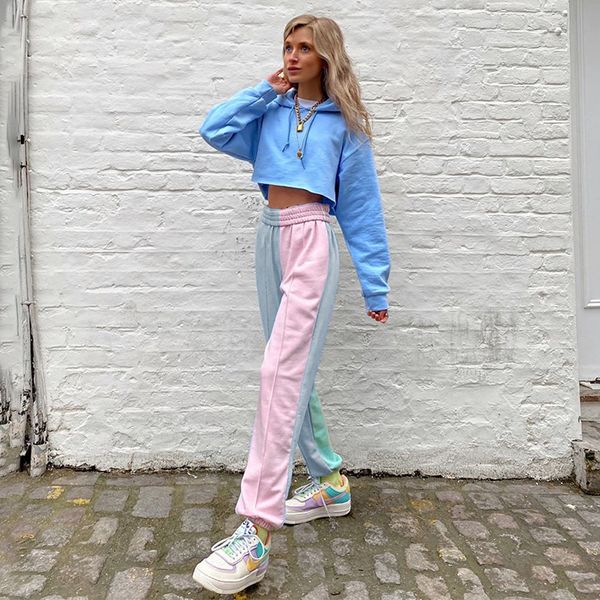 contrast color womens pants baggy hip hop trousers streetwear gothic fitness female dance joggers outfits festival, Black;white
contrast color womens pants baggy hip hop trousers streetwear gothic fitness female dance joggers outfits festival, Black;white
