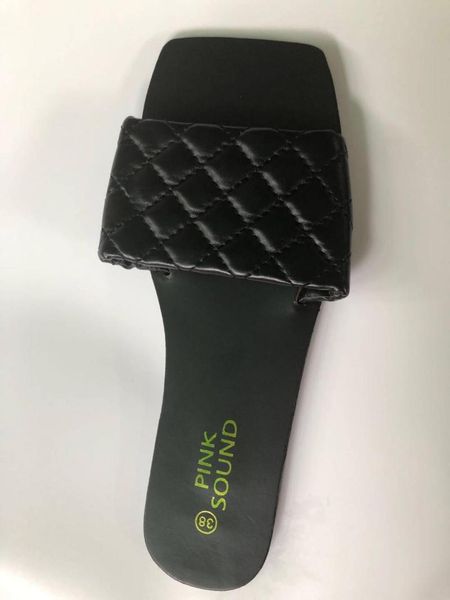 slippers sandals women 2021 european and american small fragrance square head, Black
slippers sandals women 2021 european and american small fragrance square head, Black