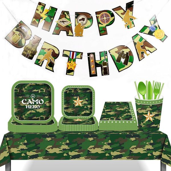 disposable dinnerware lovely camouflage party tableware camo hero plate napkin tablecloth cup for serviceman birthday supplies
disposable dinnerware lovely camouflage party tableware camo hero plate napkin tablecloth cup for serviceman birthday supplies
