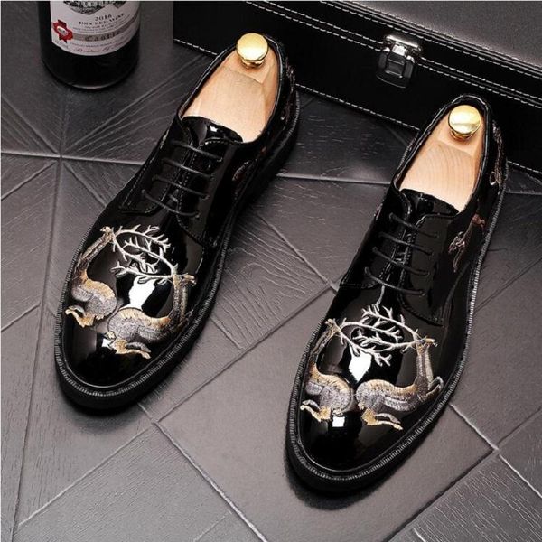 dress shoes fashion black embroidery formal men's oxford pointed toe business leather male sapato social masculino
dress shoes fashion black embroidery formal men's oxford pointed toe business leather male sapato social masculino