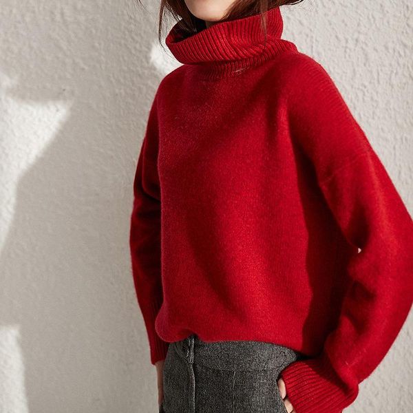 women's sweaters women winter 2021 british causal style oversized loose pullover turtleneck pure cashmere long sleeve sweater, White;black
women's sweaters women winter 2021 british causal style oversized loose pullover turtleneck pure cashmere long sleeve sweater, White;black