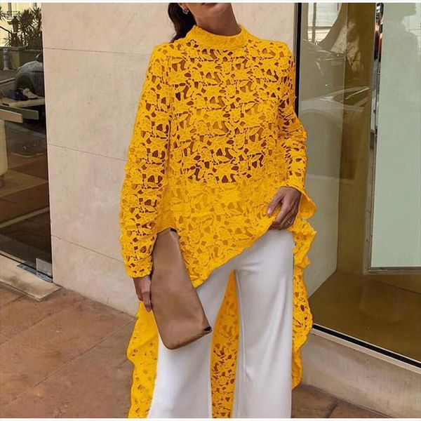 lace hollow out shirts women skirts long sleeve irregular stand collar loose blouses summer lady elegant solid beach, Black
lace hollow out shirts women skirts long sleeve irregular stand collar loose blouses summer lady elegant solid beach, Black