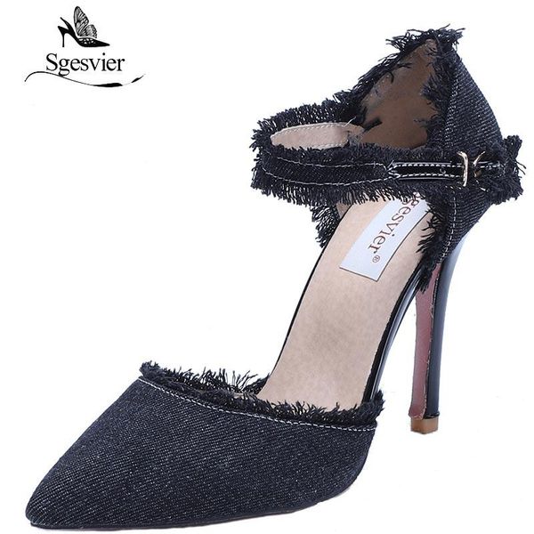 dress shoes sgesvier denim women's high heels women pumps big size 31-47 ladies gladiator party zapatos feminina shallow ox185, Black
dress shoes sgesvier denim women's high heels women pumps big size 31-47 ladies gladiator party zapatos feminina shallow ox185, Black