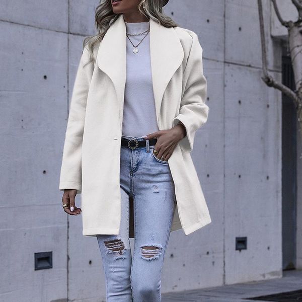 women's wool & blends women autumn jacket overcoats winter long sleeve coat fashion turn down collar loose elegant slim solid outwear f, Black
women's wool & blends women autumn jacket overcoats winter long sleeve coat fashion turn down collar loose elegant slim solid outwear f, Black